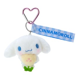 Sanrio Cinnamoroll Mascot Holder Pastel Checker, Cinnamoroll, 3.0 x 3.8 x 1.4 inches (7.5 x 9.8 x 3.5 cm), Character SANRIO 846414