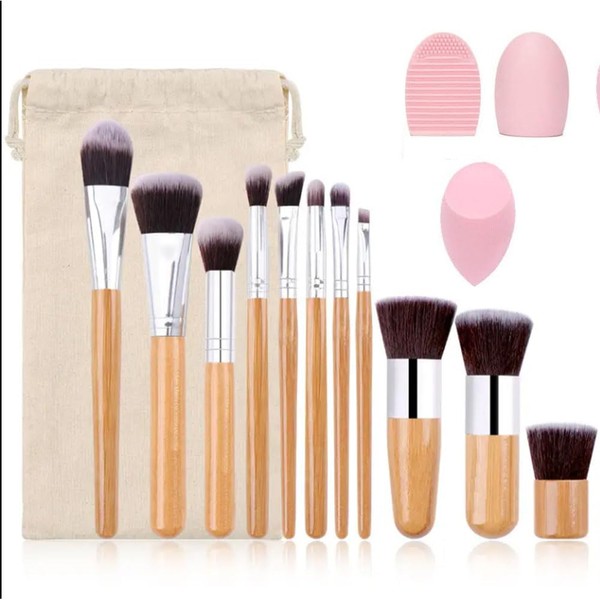 Brochas de Maquillaje Profesional Gran Aplicación, Juego de Brochas Profesionales