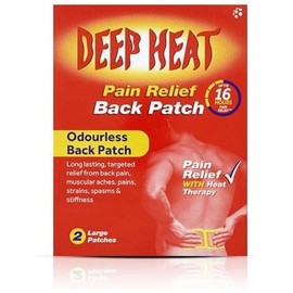 Deep Heat Pain Relief Back Patch, Pack of 2