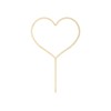 PartyDeco KPT65-100 Wooden Heart Topper-Approx. 23 cm