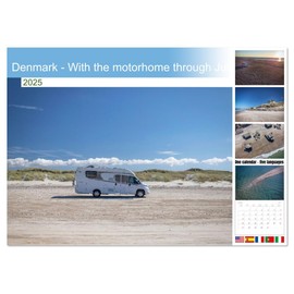 Denmark - By motorhome through Jutland (Monthly Wall Calendar 2025 11.7" x 16.5" (open)), CALVENDO 14 Month Calendar
