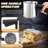 Kitchen Flour Sifter for Baking, 3 Cup Stainless Steel Flour