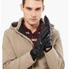 BISON DENIM Men's Genuine Leather Gloves Warm Wool Lining Leather