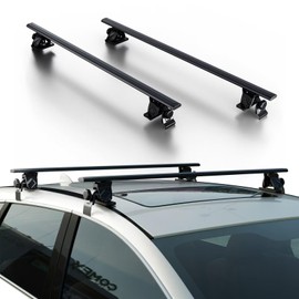 MPH Universal Roof Rack Adjustable 50" Cross Bars, Upgraded Aluminum Alloy Car Roof Rack Carrier Holders Brackets, for Ski Luggage Rack Kayak Bike Canoe Snowboard Cargo Basket,330 lbs Load Capacity