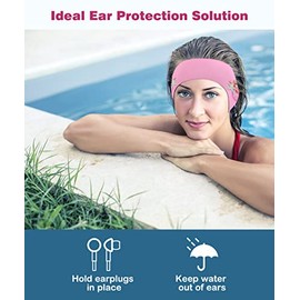 MoKo - Diadema de natación para niños, bonita protección para los oídos, impermeable, para mantener el agua fuera para bañarse, tamaño S de 1 a 3 años