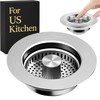 Compatible with OXO Sink Strainer,Upgrade 3 in 1 Stainless Steel