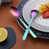Rainbow Teaspoons, 6-Piece Silverware, Stainless Steel Tea Spoons, Home &