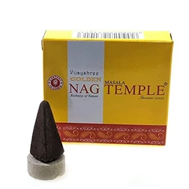Vijayshree Golden Nag Temple Incense Cones Single Packet