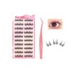 JUSTCOCO No Glue Necessary, Bunchy Natural Partial Eyelashes, No Glue