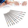 11pcs Nail Drill, Drill Bits for Nails, Nail Pieces for