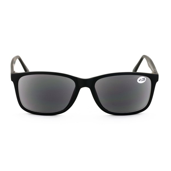 V.W.E. Men XL Optical Frame Wide Reading Sunglasses - Tinted