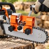 Portable Chainsaw Sharpener Jig, Manual Hand-Crank Chain Saw Sharpening Tool