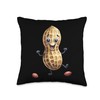 Laughing Dance Peanut Peanuts Dance Dancer Peanut Children Throw Pillow