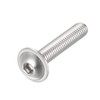 sourcing map Flanged Button Head Socket Cap Screws, M5*25mm Hex