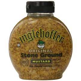Inglehoffer Stone Ground Mustard, 10 Ounce Squeeze Bottle (Pack of 6)