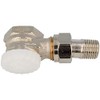 TA Heimeier Thermostat Unterteil V-exakt II rotguss vernickelt, Eck 1/2