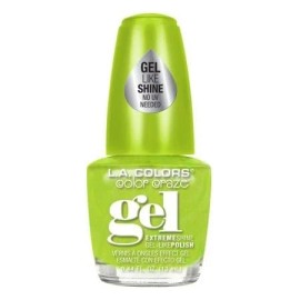 LA Colors Color Craze Gel Polish ZANY CNP498 Neon Lime Green No UV Needed 0.44oz