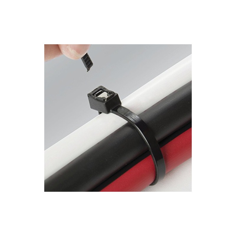 Ancor 199280 Cable Tie, Self-Cutting, 11", Black, 20pc/bag