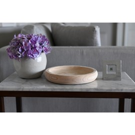 Rool Decorative Bowl Key Bowl for Entryway Table Wood Bowls for Decor Coffee Table Decor Modern Farmhouse Decorations for Living Room (Natural)