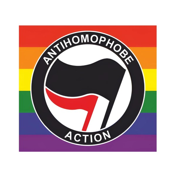 Antihomophobic Sticker Set, 3 Pieces, Against Right, Waterproof Vinyl Stickers