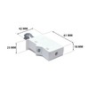 4 x Sossai® Dexo Cabinet Hangers | Hanger + Screws