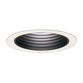 Lytecaster Step Baffle Reflector Trim Finish / Flange: Matte Black / Yes