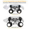 Hands Free Head Magnifying Glasses, Magnifier with Light, 1X, 2X,