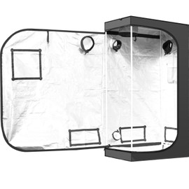 iPower Hydroponic Water-Resistant Grow Tent, 36x20x62in, Black