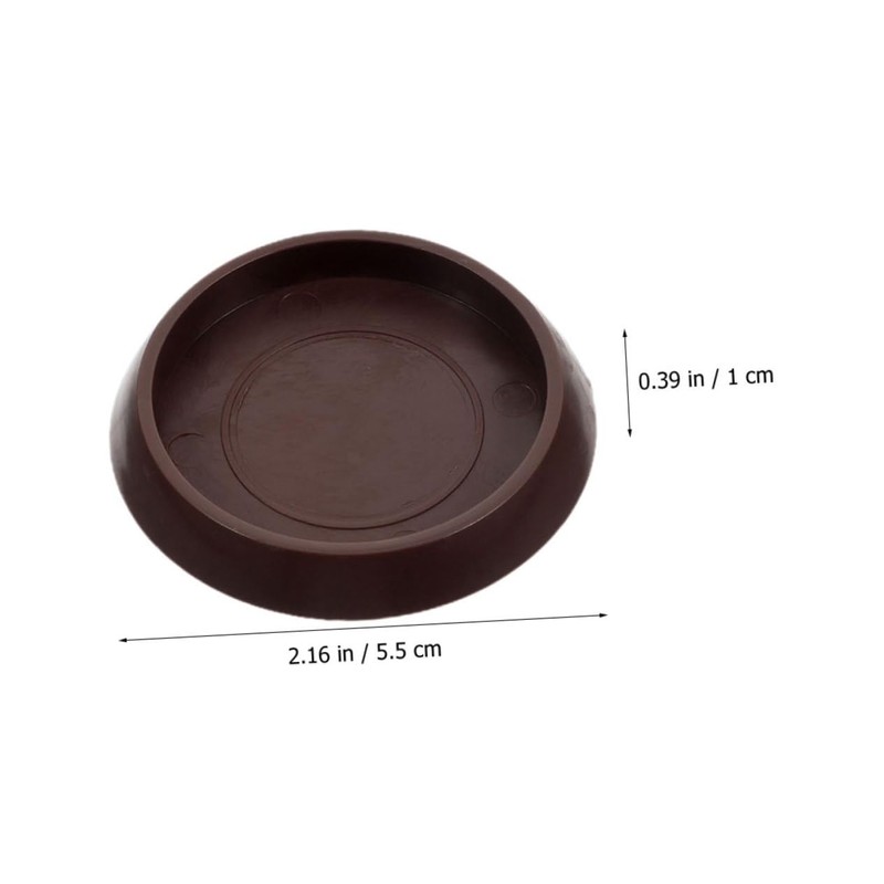 TEHAUX 8pcs Non-Slip Plastic Furniture Coasters Multi-Function Chair Wheel Stoppers