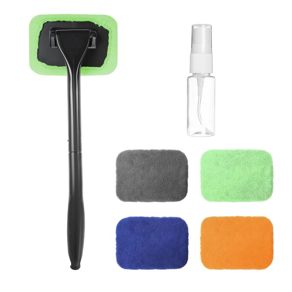 Rebvugr Car Windshield Cleaning Tool, Soft Car Interior Detailing Kit