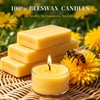 UGBEM Beeswax Tea Light Candles Bulk 6 Hour Non Toxic