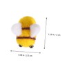 CLISPEED 10pcs Wool Felt Bee Craft Decoration for Costumes Clothing