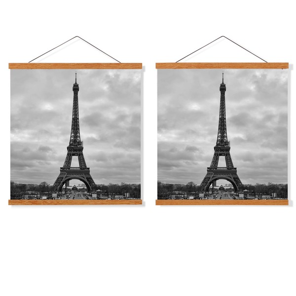 FALAMON 2 Pack Magnetic Poster Hanger Frame,14x22 14x20 14x24 Teak