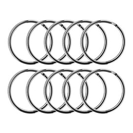 100 PCS Round Key Rings, Sturdy Nickel Plated Metal O Rings Split Keychain Rings for Home Office Car Keys Organized (Silver, 1 Inch)
