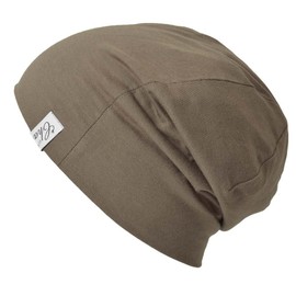 Casualbox Mens Elastic Beanie Smart Casual Hat Beany Japanese Warm Khaki Brown