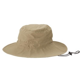World Party W098-001-103 (2024) [Umbrella Shop Made by Umbrella Shop] UV Protection Safari Hat, Beige, Women's, Cool Touch Sensation, Hat, Blackout, Heat Blocking, UV Protection, Chin Strap,