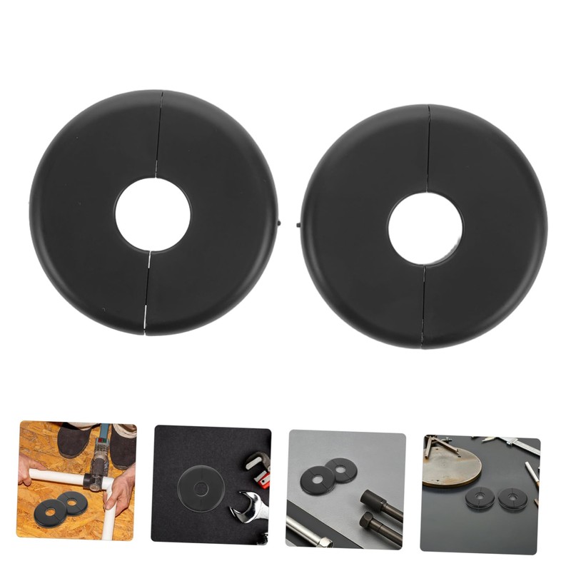 LABRIMP 2pcs Wall Mounted Pipe Decorative Cover for Water Tube