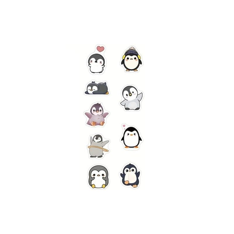 CAA Trading™ 100 x Cute Cartoon Penguin Reward Stickers Labels