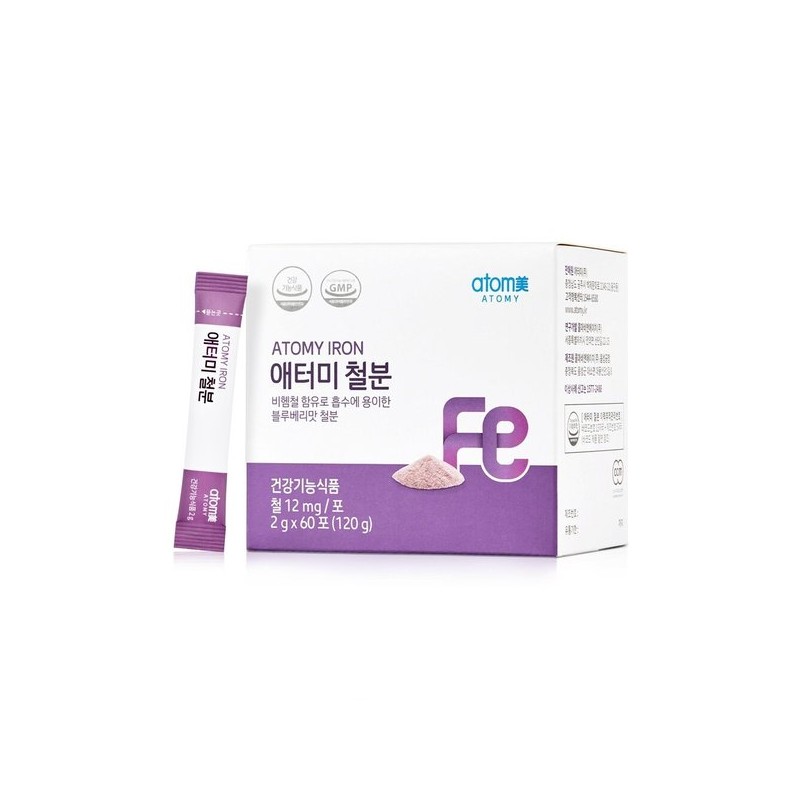 최신상품 애터미 철분 (60포 2개월분) / 비헴철 함유로 흡수에 용이한