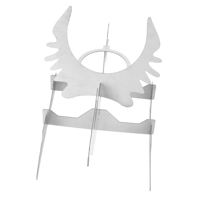 Stainless Steel Chicken Stand Removable Portable MotorcycleShape BBQ Roaster Stand