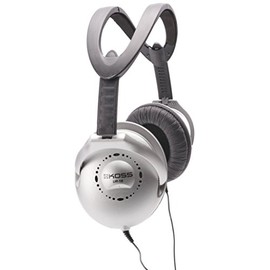 Koss Ur/18 Extended Frequency Collapsible Headphones, Black/Silver