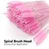 BIDEX 200 Pcs Disposable Mascara Wands, Spiral Lash Brush Applicators