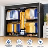 Ulif E12C Heavy Duty Closet Organizer System，Freestanding Clothing Rack, Adjustable