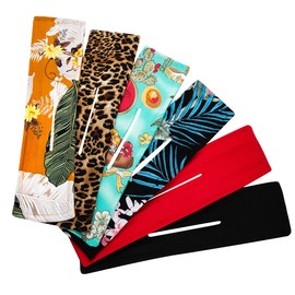 NASAMA - 6 piezas para hacer moños de pelo (tela multicolor)