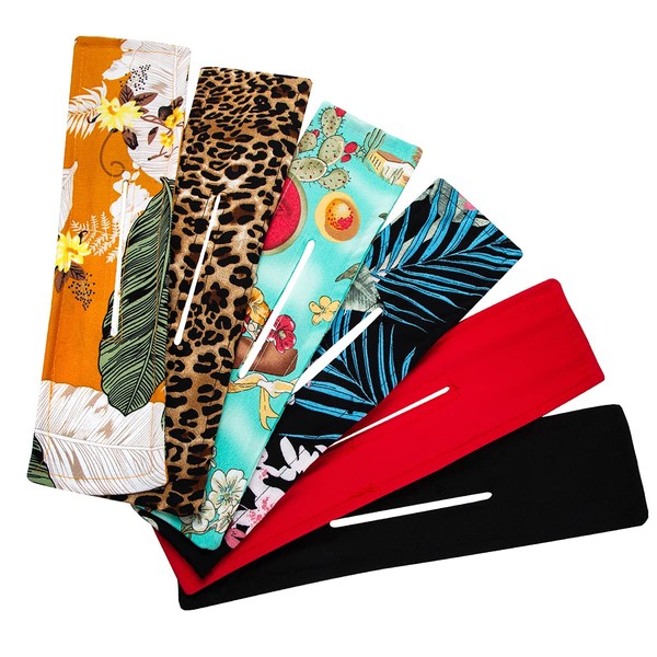 NASAMA - 6 piezas para hacer moños de pelo (tela