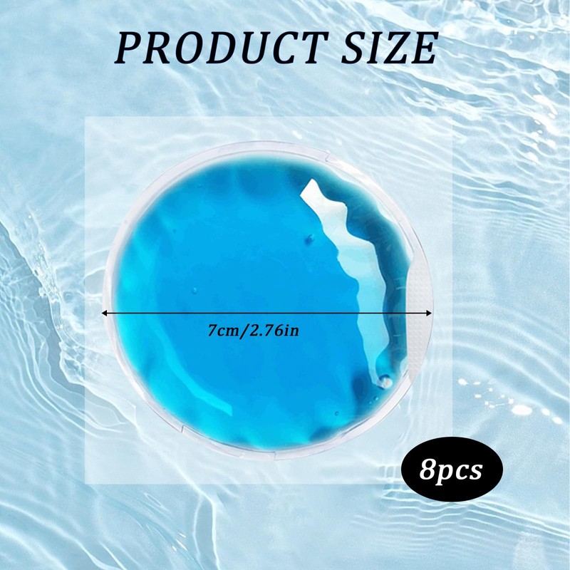 8 PCS Mini Ice Packs,Small Ice Packs,Cold Compress Reusable, Suitable