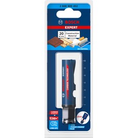Bosch Professional 1 x Expert Construction Material hole saw (for soft wood, diameter 20 mm, hammer drill accessories)
