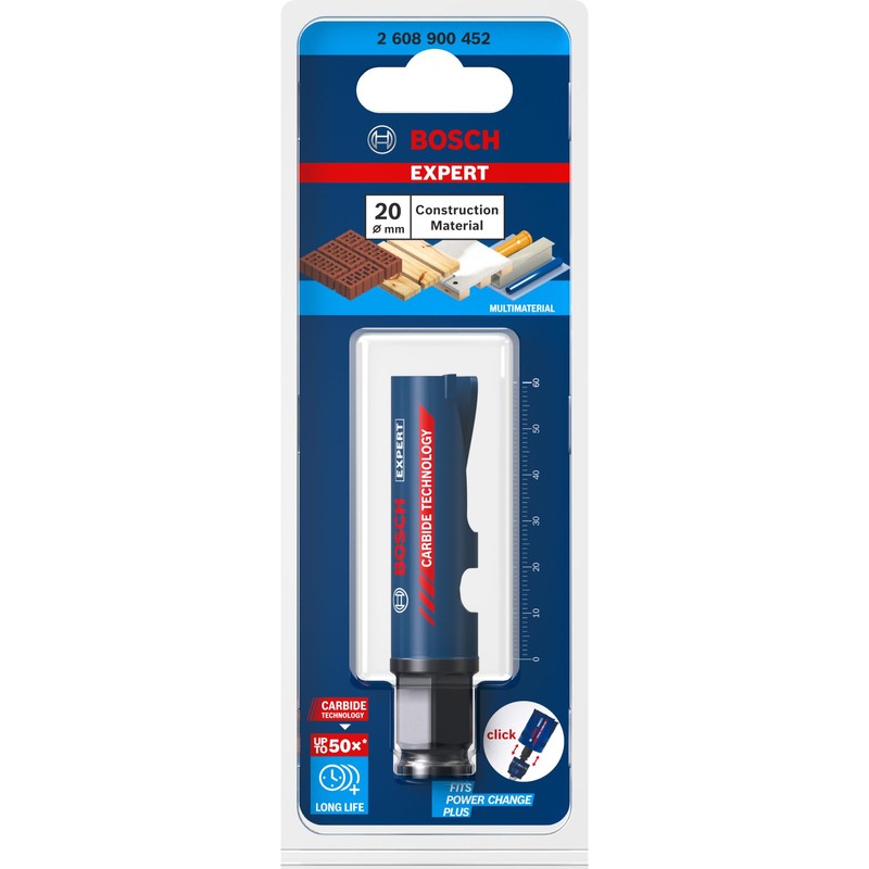 Bosch Professional 1 x Expert Construction Material hole saw (for