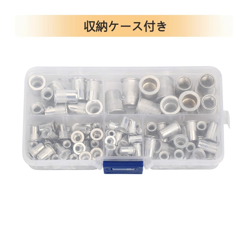 YFFSFDC Rivet Nuts Aluminum Blind Nuts Thread Rivet Nuts 100pcs
