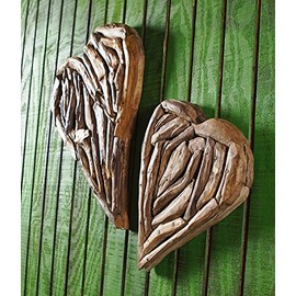 Garden Age Supply Natural Driftwood Branch Heart Hanging Home Wall Décor (Medium)